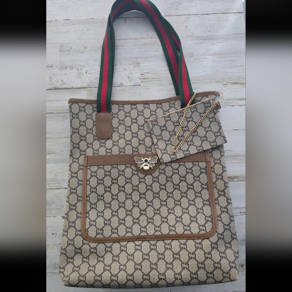 Vintage Gucci Plus Sherry Line Tote Bag